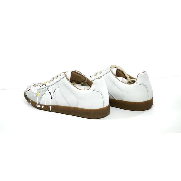 MAISON MARGIELA Leather Sneakers US8 UK7 EU41 Paint Splatter main image 4